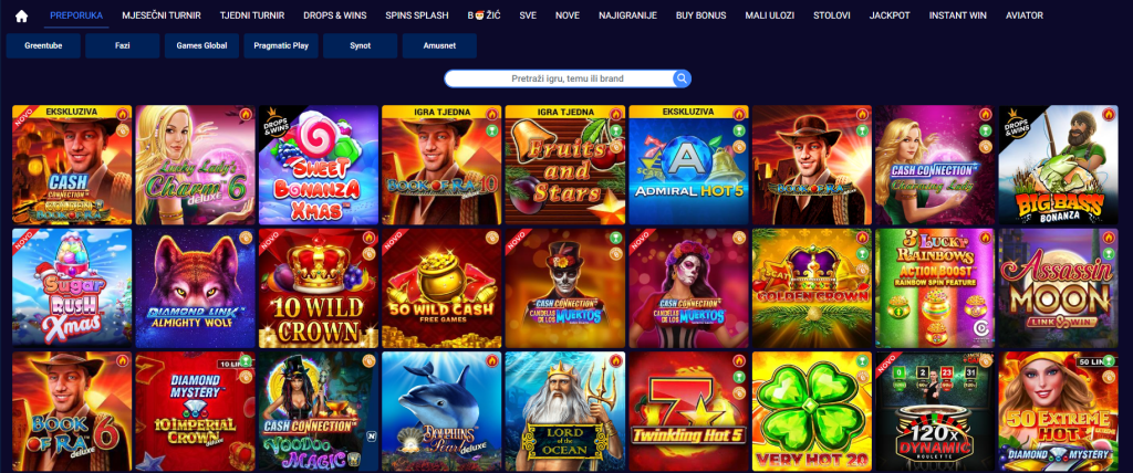 Admiral Casino functionality